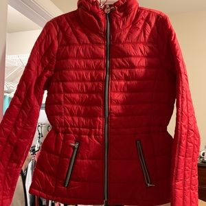 Beautiful bright red GUESS wind breaker jacket